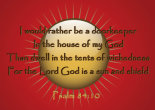 The Lord God is a Sun and Shield